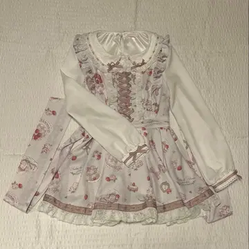 LIZLISA Salon de Fraise 패턴 셋업