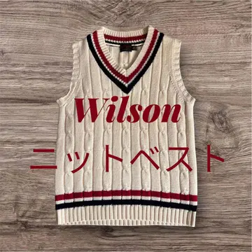 윌슨 V넥 니트 베스트