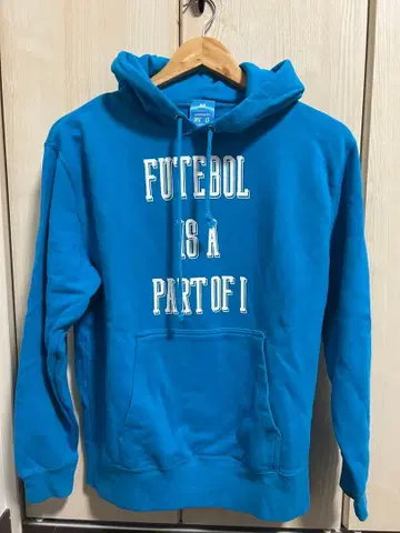 파란색 후드 부착 후드티 축구 풋살 루스이슨 브라