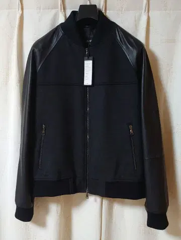 엠메티 TAYLOR 48 블랙 카프 가죽 캐시미어 EMMETI