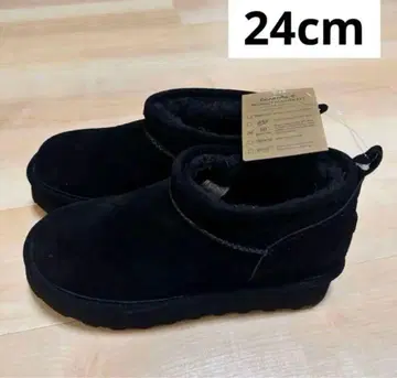새상품 BEARPAW 베어파우 어그 부츠 통굽 블랙 24cm