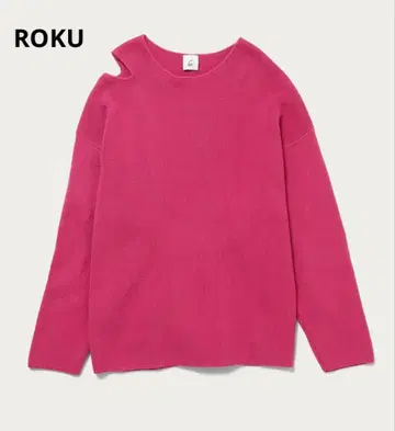 [ ROKU ] 핑크 코튼 니트