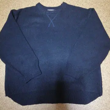 모코아즈 블랙 미세 라메 심플 니트 스웨터 F