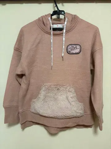 준앤로페 후드티 핑크