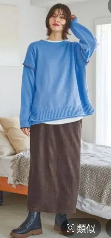 미사용 새상품 nikoand - 스트레치 컷 콜 스커트