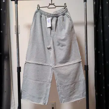 Remember? 그레이 와이드 레그 2way 스웨트 팬츠 M 사이즈