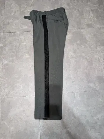 60s 70s scovill 지퍼 그레이 사이드 스트라이프 슬랙스