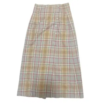 빈티지 체크 가을 겨울 랩 스커트