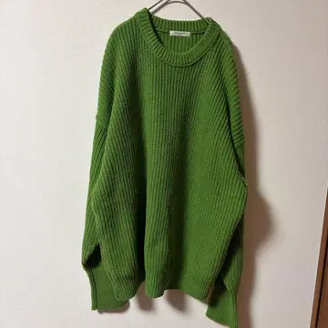 FREAK'S STORE 그린 니트 스웨터 긴팔 F 사이즈 큰 편