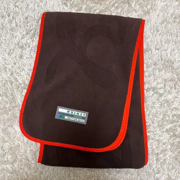 WHIMSY 플리스 머플러 브라운/오렌지