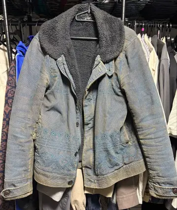 데님 자켓 보아 옷깃 자수