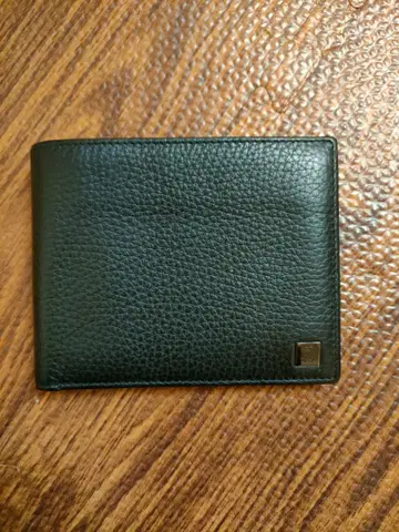 dunhill 가죽 블랙 접이식 지갑