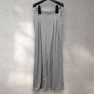 택 포함 새상품 Halara 하라라 S 와이드 팬츠 허리밴딩 그레이