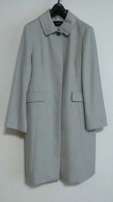 뉴요커 라이트 그레이 롱 코트