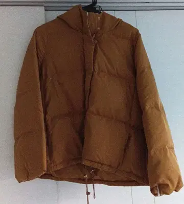 다운 자켓 여성용 카멜색