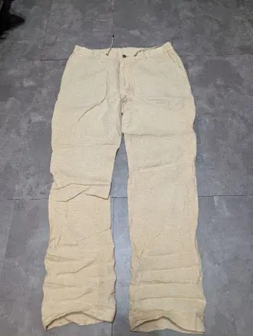 아쿠아 스쿠텀 린넨 100% 이지 팬츠 슬랙스