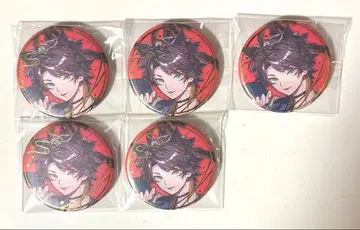 니지산지 사에구사 아키나 캔 배지 요괴만화 5종 세트