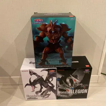 유희왕 엑조디아 레드아이즈 사이버 엔드 드래곤 피규어 3종 세트