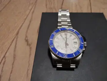 자동 와인딩 손목시계 실버/블루