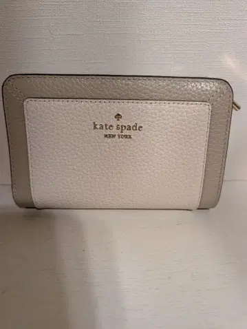 케이트 스페이드 접이식 지갑 화이트/베이지