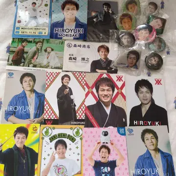 팀 나스 모리사키 히로유키 씨 트레이딩 카드 캔뱃지 세트