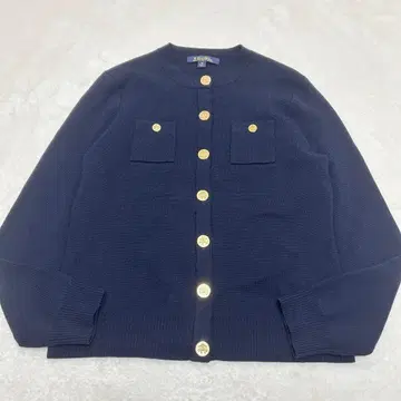 [ 새상품급 ] 브룩스브라더스 골드 버튼 가디건 네이비 M 사이즈