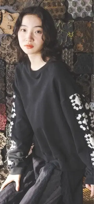 니코앤드 niko and 트레이닝복 맨투맨 크로셰 콤비 풀오버