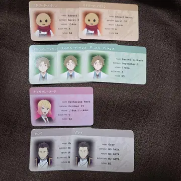 살육의 천사 애니메이션 방영 기념 페어 특전 이력서풍 카드