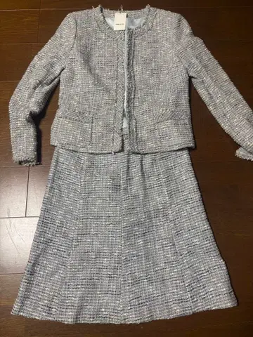 COMME CA ISM 그레이 계열 스커트 셋업 L