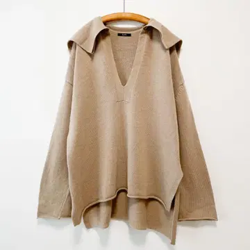 어반리서치 로쏘 세일러 카라 V넥 니트 풀오버 루즈핏