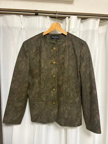 Run Robe 페이즐리 무늬 테일러드 자켓