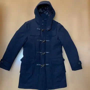 나노 유니버스 별주 니시카와 다운 울 더플 코트 블랙