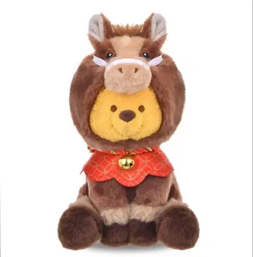 푸우 봉제 인형 (S) 디즈니 스토어 2026년 십이지신 인형 말띠 해