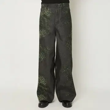 TAAKK MIX TURE DENIM WIDE 5-POCKET