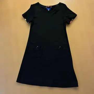 BLUE LABEL CRESTBRIDGE 블랙 반팔 미니 원피스