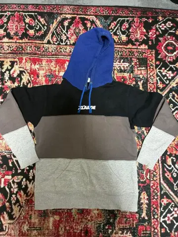 XLARGE 컬러 블록 후드티