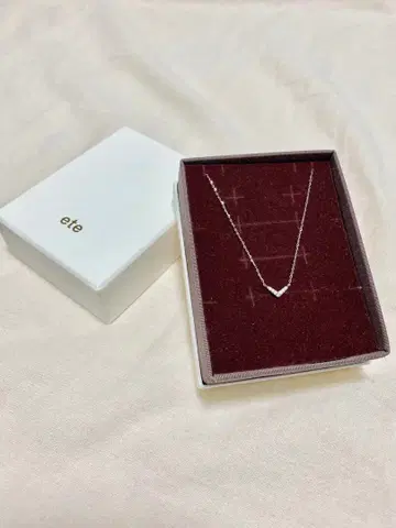 ete V자형 k10 레이어 다이아몬드 목걸이