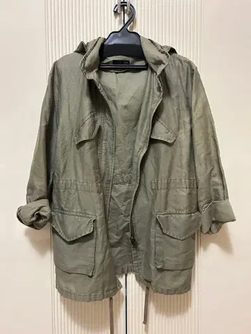 NINE 밀리터리 자켓 카키