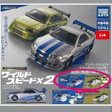 와일드 스피드 x 2 닛산 스카이라인 미쓰비시 랜서 에볼루션 세트