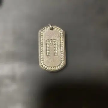 Mackdaddy 크리스탈 도그택 목걸이