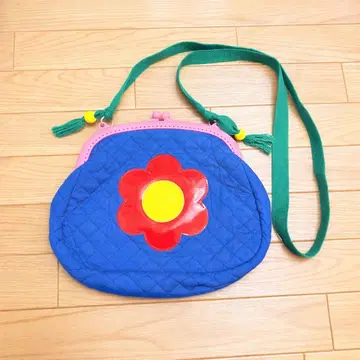 오야스미 클럽 퀼팅 숄더백 가마구치 미니백 꽃