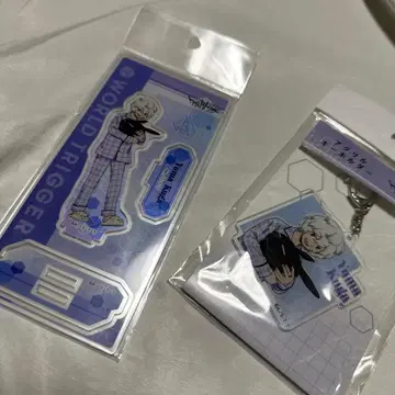 단종 월드 트리거 쿠가 유마 홈웨어 파자마 아크릴 스탠드 아크릴 키링