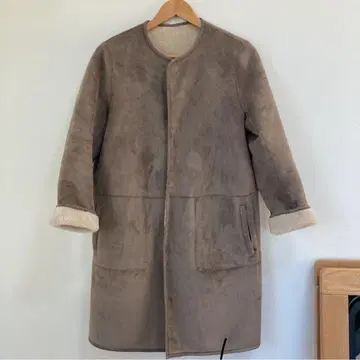 [연말연시] LE GLAZIK 리버서블 노카라 코트 기장 97