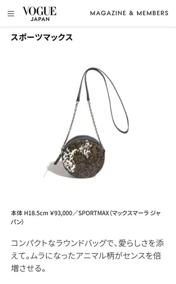 SPORTMAX 송치 숄더백