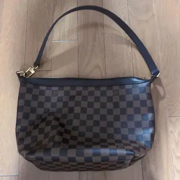 다미에 패턴 숄더백 브라운