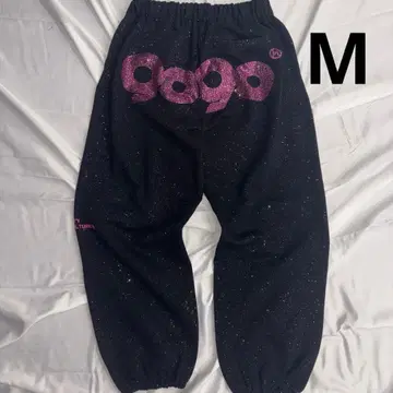9090 girl 90 Logo Glitter Sweat Pants M