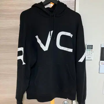RVCA 블랙 후드티 후디