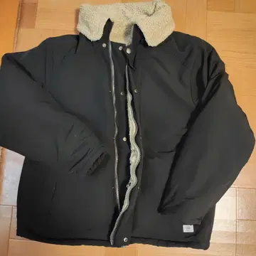 gym master 플리스 카라 부착 자켓 블랙