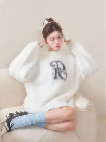 Darich DR 니트 풀오버 화이트