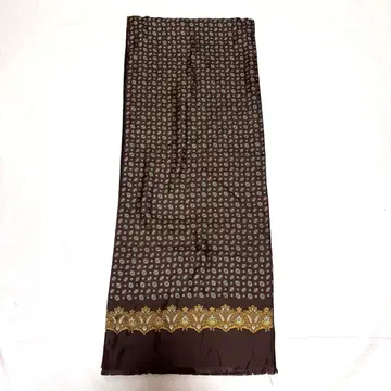 실크 x 울 리버서블 스톨 브라운 계열 165 x 32